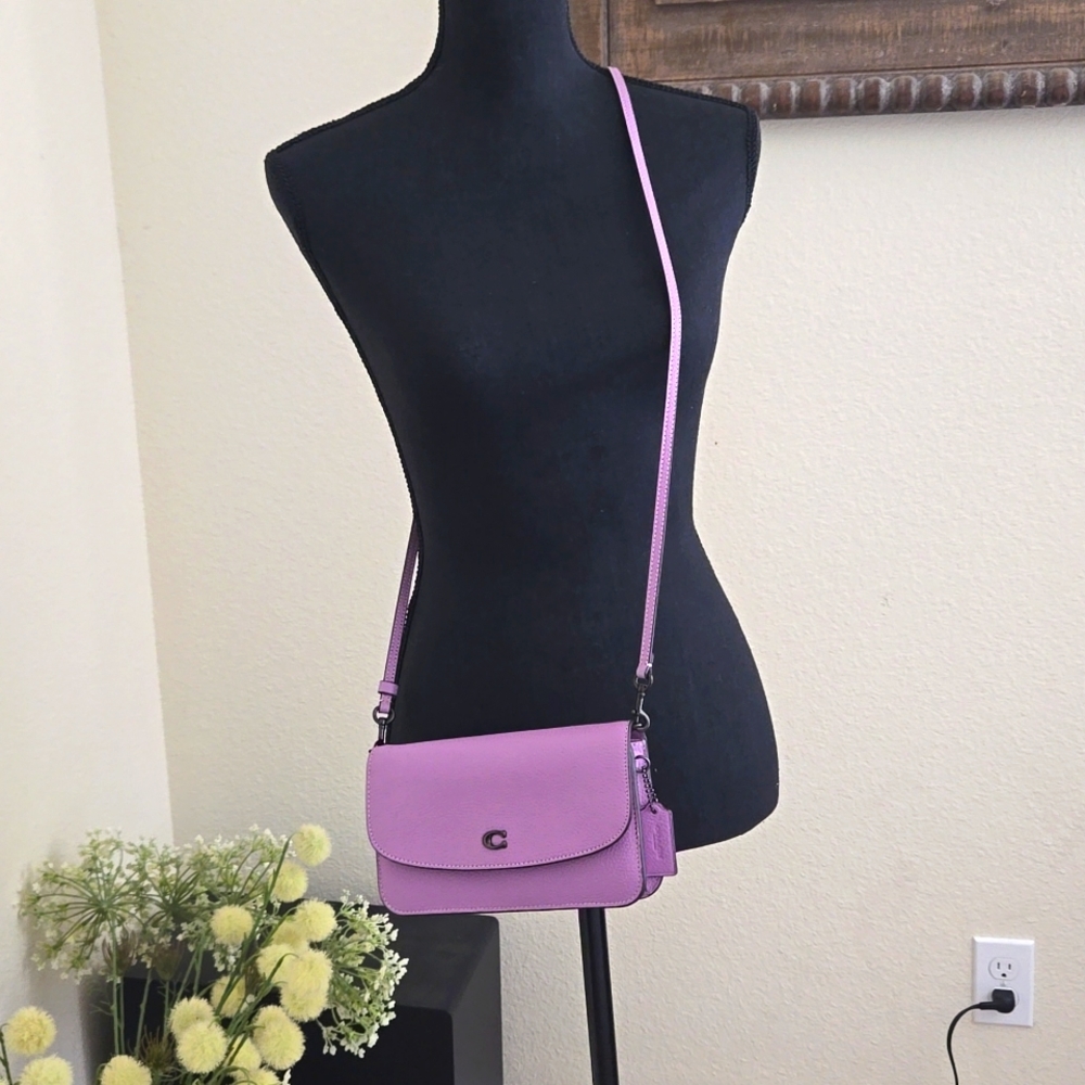 Lilac color COACH crossbody purse